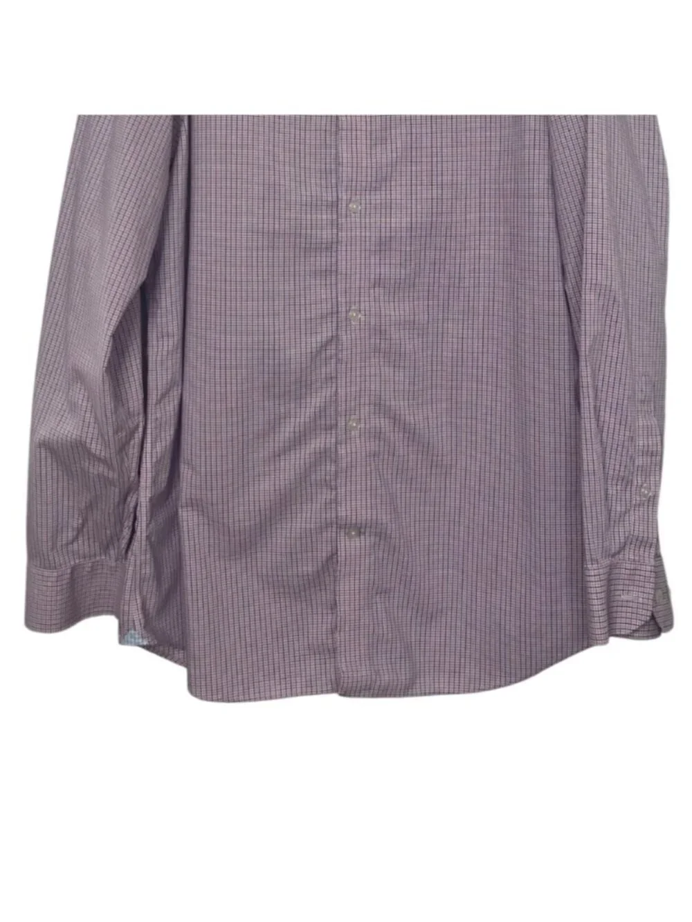 Banana Republic Button Front Shirt Slim Fit Non-Iron Large Pink Blue